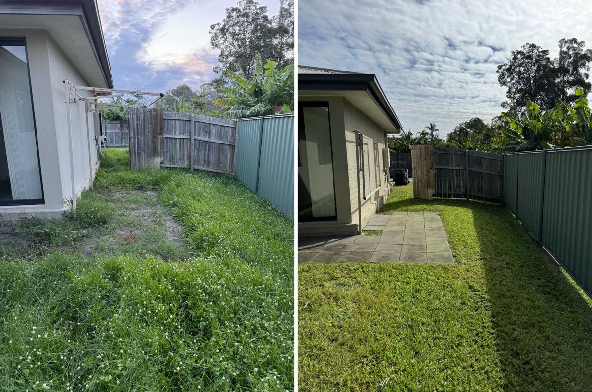 After: Heritage garden restoration in Logan Reserve with careful trimming and tidy-up